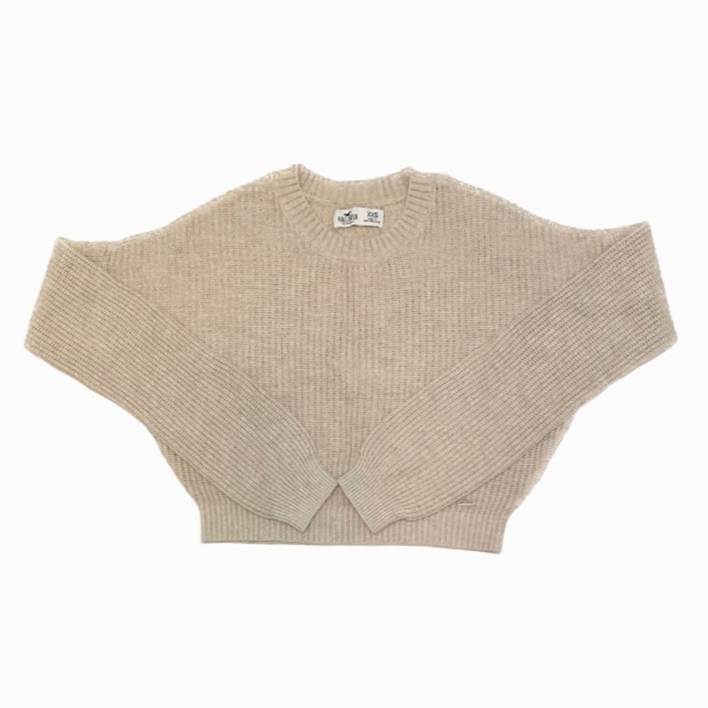 Hollister cream/sand sweater size xxs.